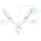 Кронштейн для монитора Onkron G160 черный