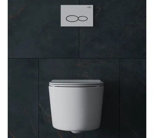 Унитаз подвесной Roxen Simple Compact 530120-01 Rimless Soft Close