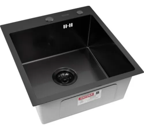 Кухонная мойка ARFEKA AF 450*505 Black PVD Nano