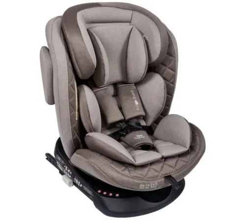 Детское автокресло Indigo Smart Isofix бежевый/коричневый