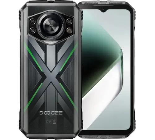 Телефон Doogee S Cyber Pro 12GB/512GB черный/зеленый