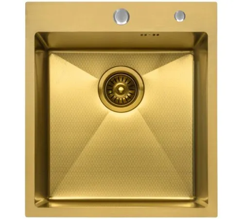 Кухонная мойка Diamond 450*500, коландер, дозатор GOLD DECOR