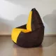 Кресло-мешок Mio Tesoro Груша Kombo XXL GF-130x85-SHZH шоколад/желтый
