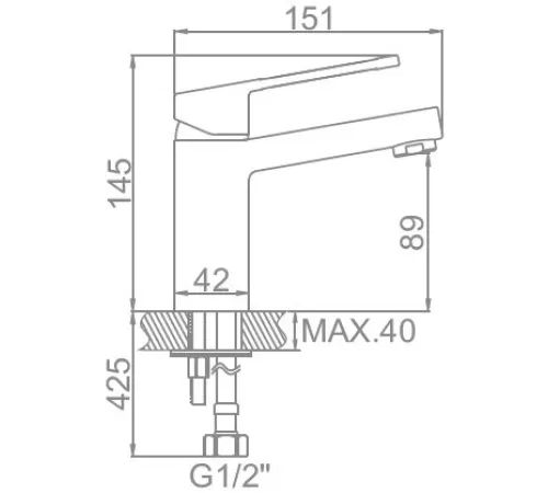 Смеситель Ledeme L1067