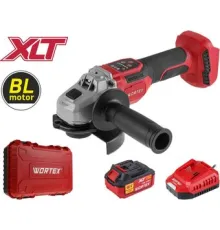 Угловая шлифмашина Wortex CAG 1812-2 SE SET 1334919 с 1-им АКБ, кейс