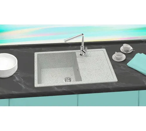 Кухонная мойка Berge BR-7603 серый матовый