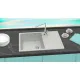 Кухонная мойка Berge BR-7603 серый матовый
