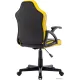 Игровое геймерское кресло Brabix GM-203 черный/желтый