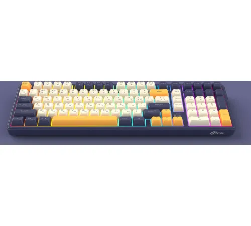 Клавиатура Ritmix RKB-602BL синий/бежевый