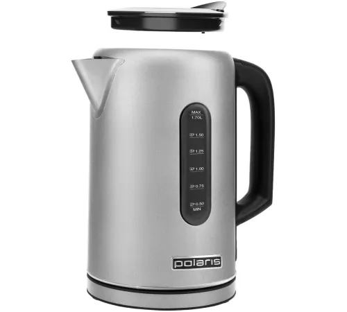 Электрический чайник Polaris PWK 1729CA Water Way Pro стальной матовый