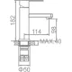 Смеситель Ledeme H733 L71033B черный