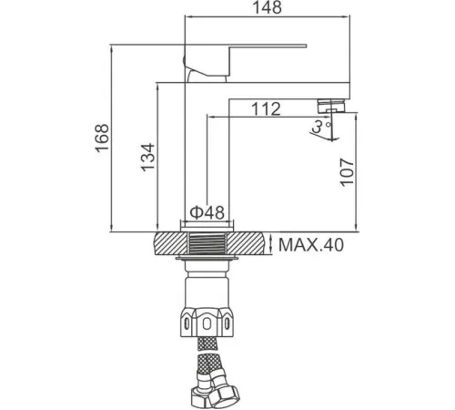 Смеситель Ledeme L71025