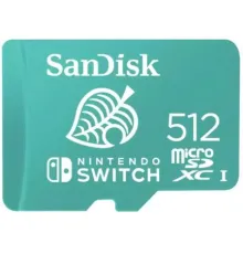 Карта памяти SanDisk Nintendo Switch Licensed Card Animal Crossing Edition microSDXC 512GB SDSQXAO-512G-GN3ZN