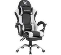 Игровое геймерское кресло Defender Tios черный/белый