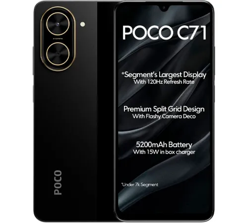 Телефон POCO C71 4GB/128GB международная версия черный