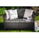 Садовый диван Keter Corfu II Love Seat 258946 коричневый
