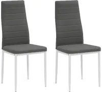 Стул Mio Tesoro Джия DC-060KD 2 шт, серый/белый