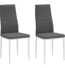 Стул Mio Tesoro Джия DC-060KD 2 шт, серый/белый