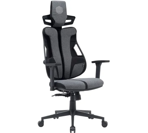 Игровое геймерское кресло CACTUS CS-CHR-DUO-GYBK серый/черный