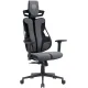 Игровое геймерское кресло CACTUS CS-CHR-DUO-GYBK серый/черный