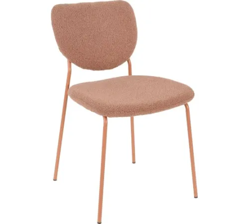 Стул Stool Group Gigi DRC-9155-B коричневый букле/ножки розовые
