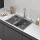 Кухонная мойка ARFEKA Eco AR мойка 600*500, коландер G, дозатор Satin Decor Millet