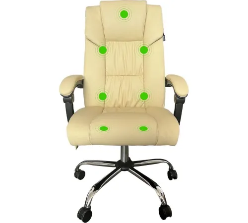 Офисное кресло CACTUS CS-CHR-OC04M-WT слоновая кость