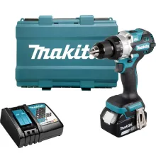 Дрель-шуруповерт Makita DDF486RT с 1-им АКБ, кейс