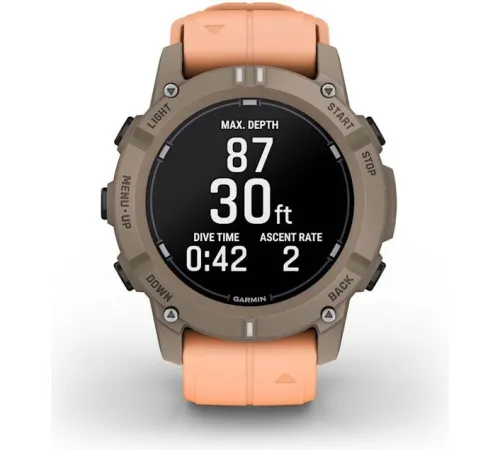 Умные часы Garmin Descent G2 коричневый/розовый