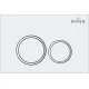 Унитаз подвесной Roxen Antares в комплекте с инсталляцией StounFix Dual Fresh 6 в 1 501057 кнопка: белый глянец