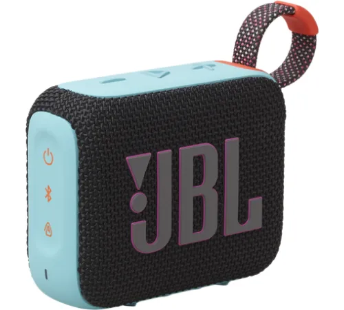 Беспроводная колонка JBL Go 4 черный/оранжевый