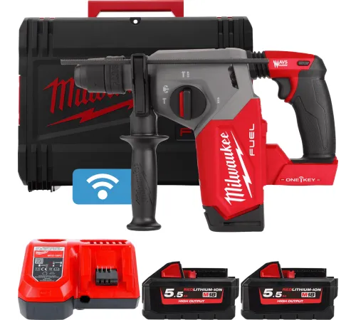Перфоратор Milwaukee M18 FUEL M18ONEFHX-552X 4933478504 с 2-мя АКБ, кейс
