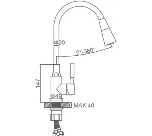 Смеситель Ledeme L74199-9