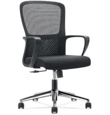 Офисное кресло SitZone U-069B хром/черный