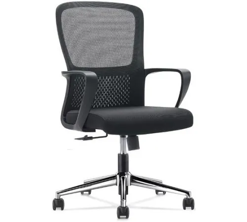 Офисное кресло SitZone U-069B хром/черный