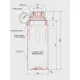 Бутылка для воды Bobber Tritan Bottle-590 590мл темно-бирюзовый
