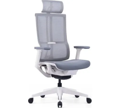 Офисное кресло SitZone E-303-001A-P1-WH сетка, серый