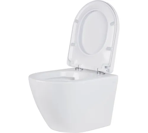 Унитаз подвесной Roxen Antares 530185-02 в комплекте с инсталляцией StounFix Dual Fresh 6 в 1 966352 кнопка: серый бетон
