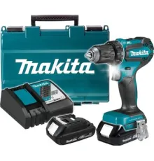 Дрель-шуруповерт Makita DDF485SYE с 2-мя АКБ, кейс
