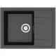 Кухонная мойка Berge BR-5850 + смеситель AM.PM Like F8007122 черный