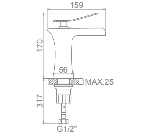 Смеситель Ledeme L1055-23