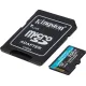 Карта памяти Kingston Canvas Go! microSDXC 256GB SDCG4/256GB с адаптером