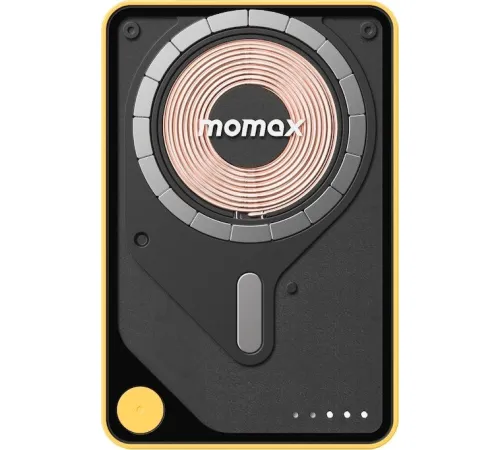 Внешний аккумулятор Momax 1-Power X Pro Magnetic Built-In USB-C IP131 5000mAh желтый