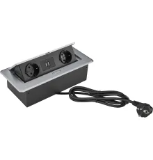 Сетевой фильтр CACTUS CS-SOCKET-EU/USBA-GY