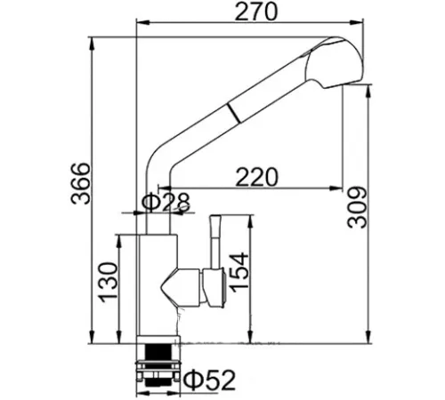 Смеситель Ledeme L76014