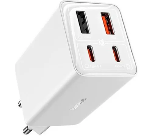 Сетевое зарядное Baseus GaN6 Pro Fast Charger 2C + 2U 100W P10162705212-00 белый