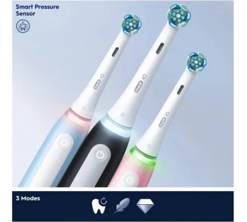 Электрическая зубная щетка Oral-B iO 3 с насадкой Ultimate Clean 4 шт, розовый