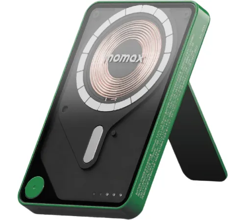 Внешний аккумулятор Momax 1-Power X Pro Magnetic Built-In USB-C IP131 5000mAh зеленый