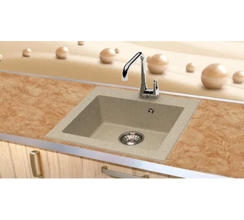 Кухонная мойка Berge BR-4803 песочный матовый