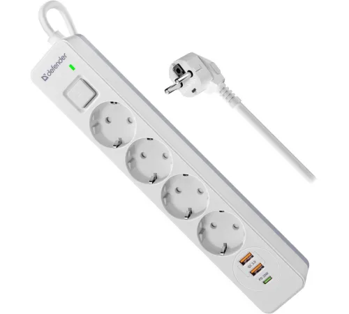 Сетевой фильтр Defender DFS 141 1.5 м